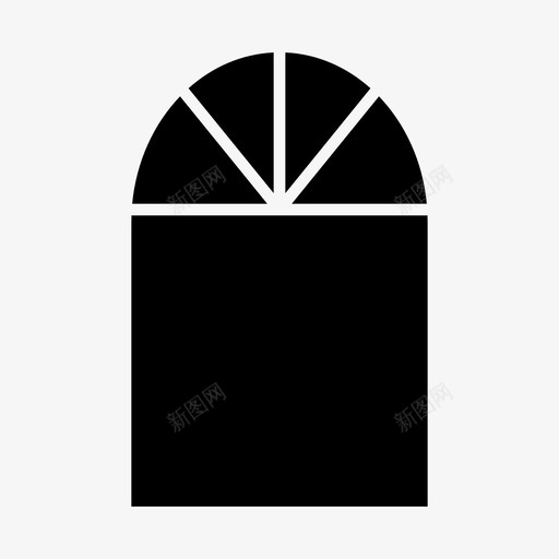 窗户展示窗房子图标svg_新图网 https://ixintu.com 家具雕刻 展示窗 房子 橱窗 窗户