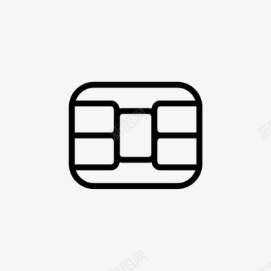 芯片信用卡支付图标图标