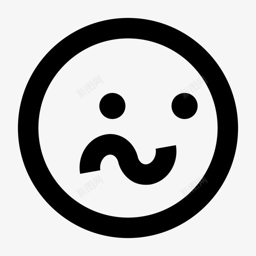 困惑表情经验表情图标svg_新图网 https://ixintu.com 困惑表情 失落 眼神 经验 表情 评分