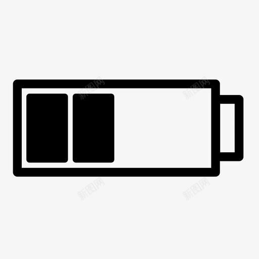 半电池充电低电量图标svg_新图网 https://ixintu.com 低电量 充电 半电池 手机电池 数字设备电池