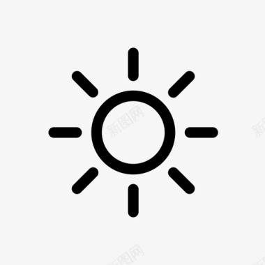 夏天太阳旅行图标图标