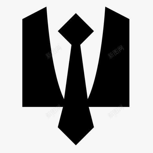男人先生们西装图标svg_新图网 https://ixintu.com 先生们 男人 西装 领带