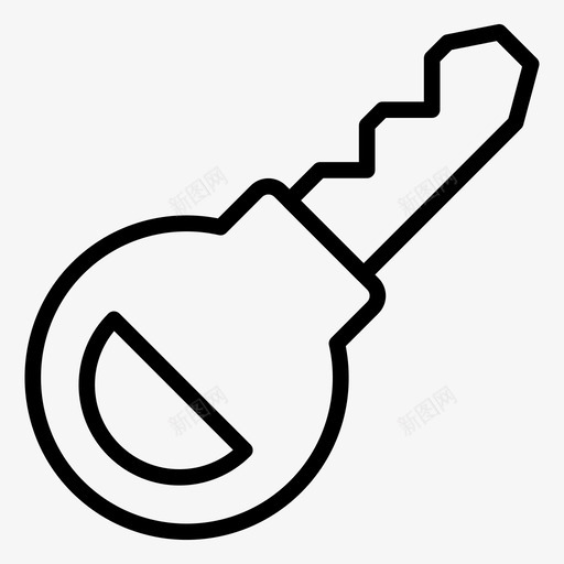 钥匙通道房子图标svg_新图网 https://ixintu.com 保护 夏季和旅游线路图标 房子 通道 钥匙 锁