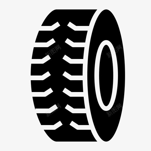 轮胎汽车检查图标svg_新图网 https://ixintu.com 修理 检查 汽车 汽车设备服务 维修 轮胎