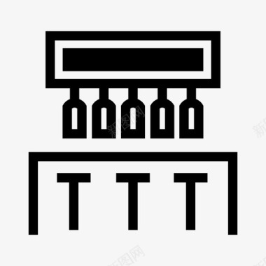 酒吧前柜台饮料图标图标