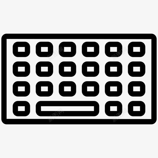 键盘硬件按键图标svg_新图网 https://ixintu.com 按键 硬件 类型 计算机 键盘