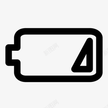 电池电量低充电器图标图标