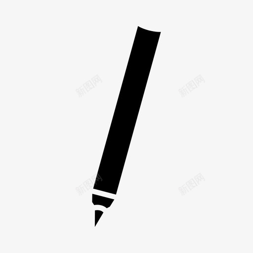 记号笔美术用品黑板图标svg_新图网 https://ixintu.com 书写 美术用品 记号笔 设备 黑板
