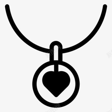 项链礼物珠宝图标图标
