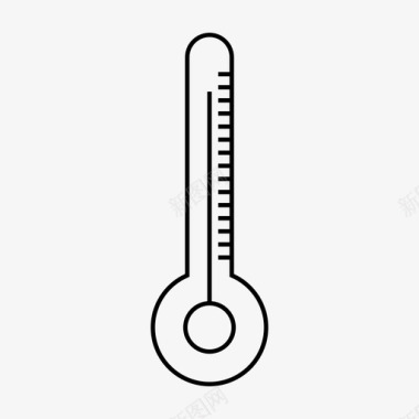 温度计测量夏季图标图标