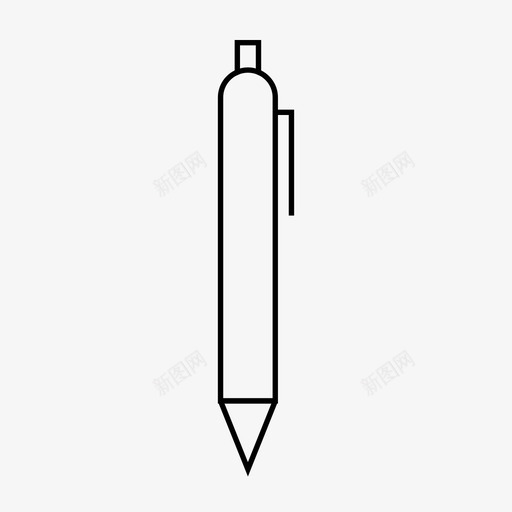 钢笔手写笔工具图标svg_新图网 https://ixintu.com 书写 工具 手写笔 艺术设计线 钢笔
