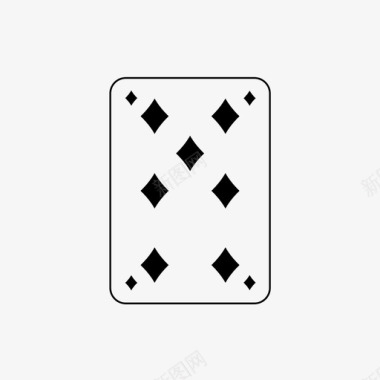 七个钻石纸牌玩牌图标图标