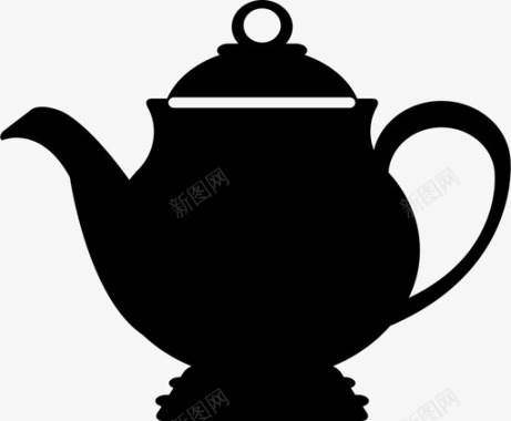 法国茶壶饮料茶点图标图标
