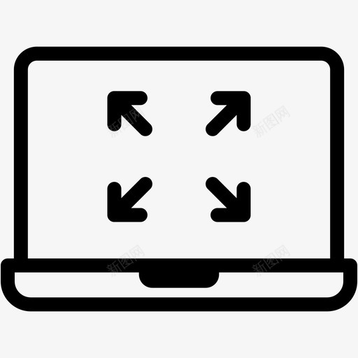 全屏列桌面图标svg_新图网 https://ixintu.com 全屏 列 显示器 桌面 界面 笔记本电脑 笔记本电脑混合