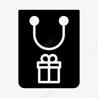 礼物包购物图标图标