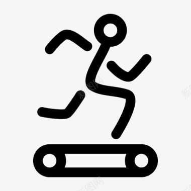 跑步健身房体育锻炼图标图标