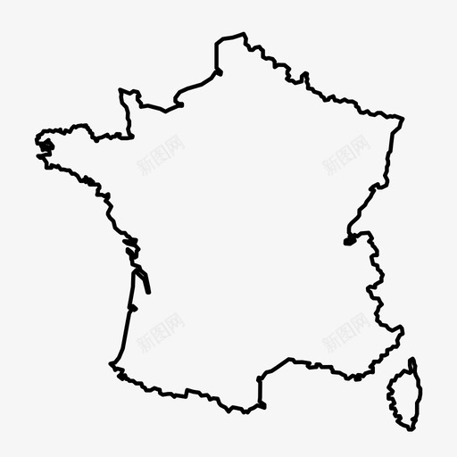法国地图欧洲地图巴黎图标svg_新图网 https://ixintu.com 巴黎 欧洲地图 法国地图 法国欧洲地图