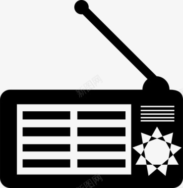 收音机收音机播放机收音机节目图标图标
