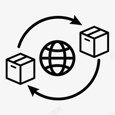 盒子球盒子网络商业图标图标