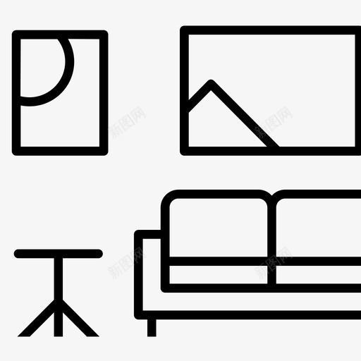 软装实施及采购svg_新图网 https://ixintu.com 软装实施及采购 线性