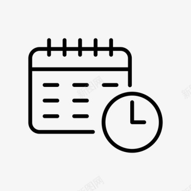 时间规划器日历提醒图标图标