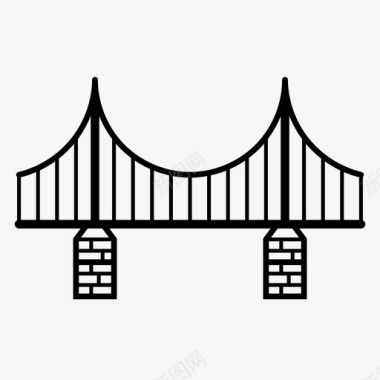 桥梁建筑物立交桥图标图标