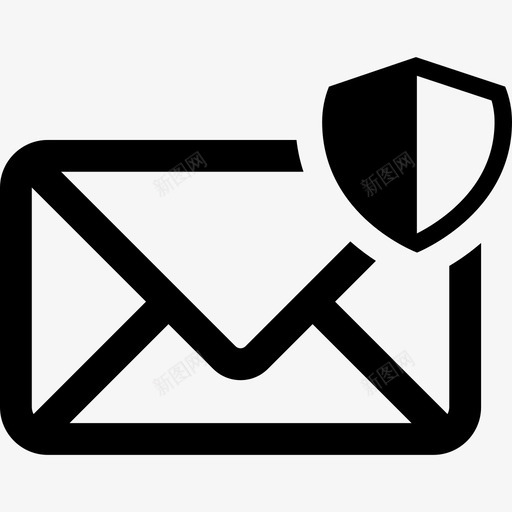 SecureMail安全性扩展用户界面图标svg_新图网 https://ixintu.com SecureMail 安全性 扩展用户界面