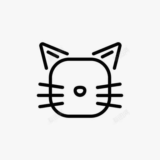 猫动物化身图标svg_新图网 https://ixintu.com 动物 化身 宠物 小猫 广场 猫