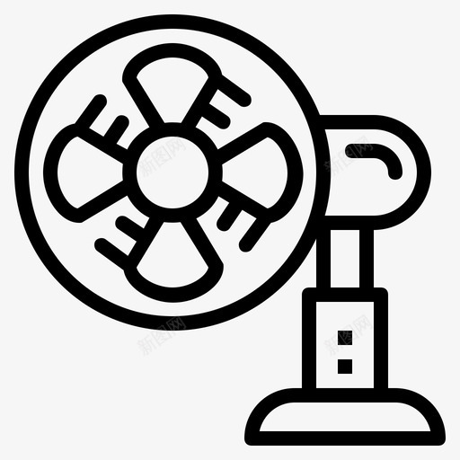 风扇冷却器电子设备图标svg_新图网 https://ixintu.com 冷却器 天气 电子设备 风扇