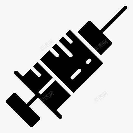 注射庆祝医疗图标svg_新图网 https://ixintu.com 医疗 庆祝 新年标志第一卷 注射 注射器