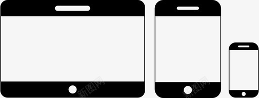 响应式计算机设备图标svg_新图网 https://ixintu.com 响应式设计 平板电脑 移动设备 计算机 设备