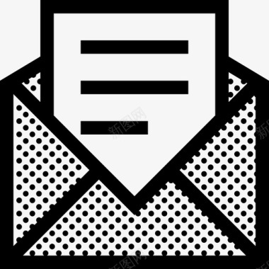 打开电子邮件收件箱信件图标图标