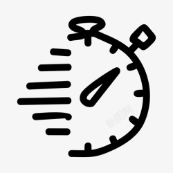 应用等待秒表计时器时间图标高清图片