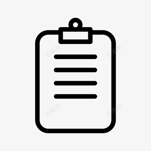 剪贴板笔记办公室图标svg_新图网 https://ixintu.com officeschool图标集 剪贴板 办公室 文本 演示文稿 笔记 纸张