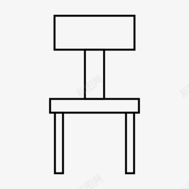 椅子家具休息图标图标