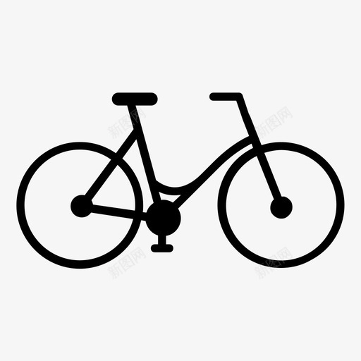 自行车女孩骑行图标svg_新图网 https://ixintu.com 女孩 自行车 自行车和自行车 街道 骑行