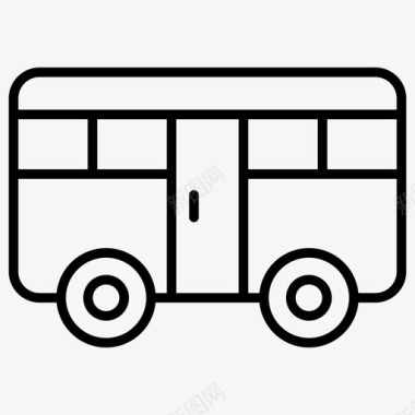 公交车自驾交通便利图标图标