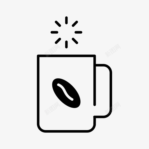 热咖啡咖啡休息时间咖啡店图标svg_新图网 https://ixintu.com 咖啡休息时间 咖啡店 热咖啡 马克杯