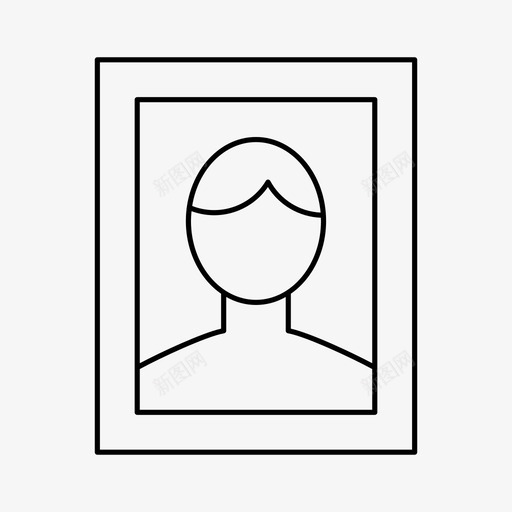人像用户肖像图标svg_新图网 https://ixintu.com 人像 用户肖像