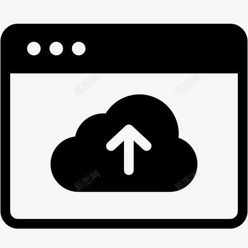 上载浏览器列图标svg_新图网 https://ixintu.com 上载 列 布局 浏览器 界面 界面窗口混合 窗口