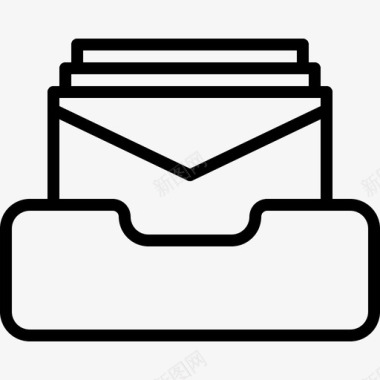 收件箱商务电子邮件图标图标