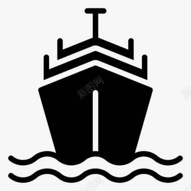 邮轮船帆船图标图标