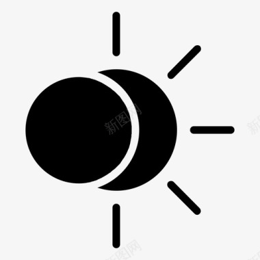 日食预报天空图标图标