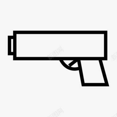 枪手枪警察图标图标