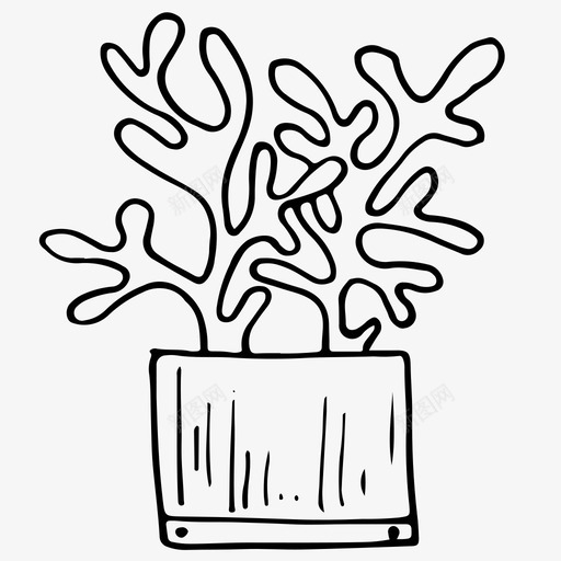室内植物装饰植物花图标svg_新图网 https://ixintu.com 叶 室内植物 植物 盆栽 花 装饰植物