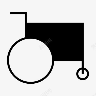 轮椅护理残疾图标图标