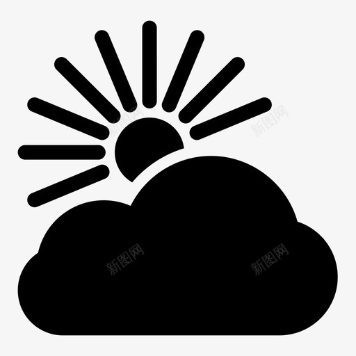 超越云端之后背后图标svg_新图网 https://ixintu.com 之后 天气 希望 背后 超越云端 阳光