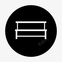 座位圈椅子长凳位置图标高清图片