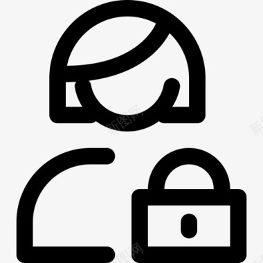 用户锁锁定安全图标图标