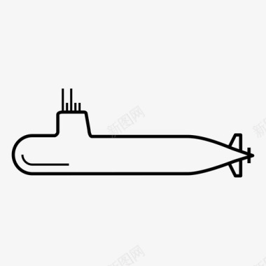 潜艇海军潜水器图标图标